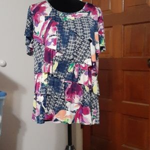 XL blouse , multi color/pattern